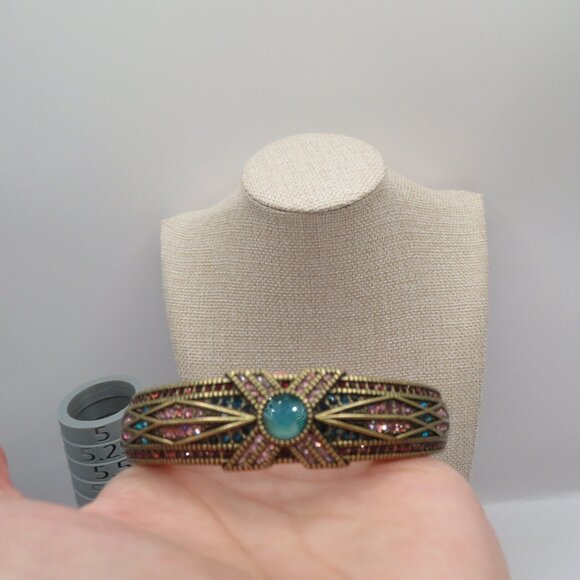 Heidi Daus Tapered X Stackable Mutlicolor Crystal Rhinestone Accent Bracelets - Picture 4 of 7